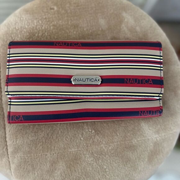 Nautica Multicolor Striped Wallet - Picture 1 of 6
